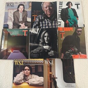 Collection of 8 Fashion Magazines: WSJ magazine and The New York Times Style